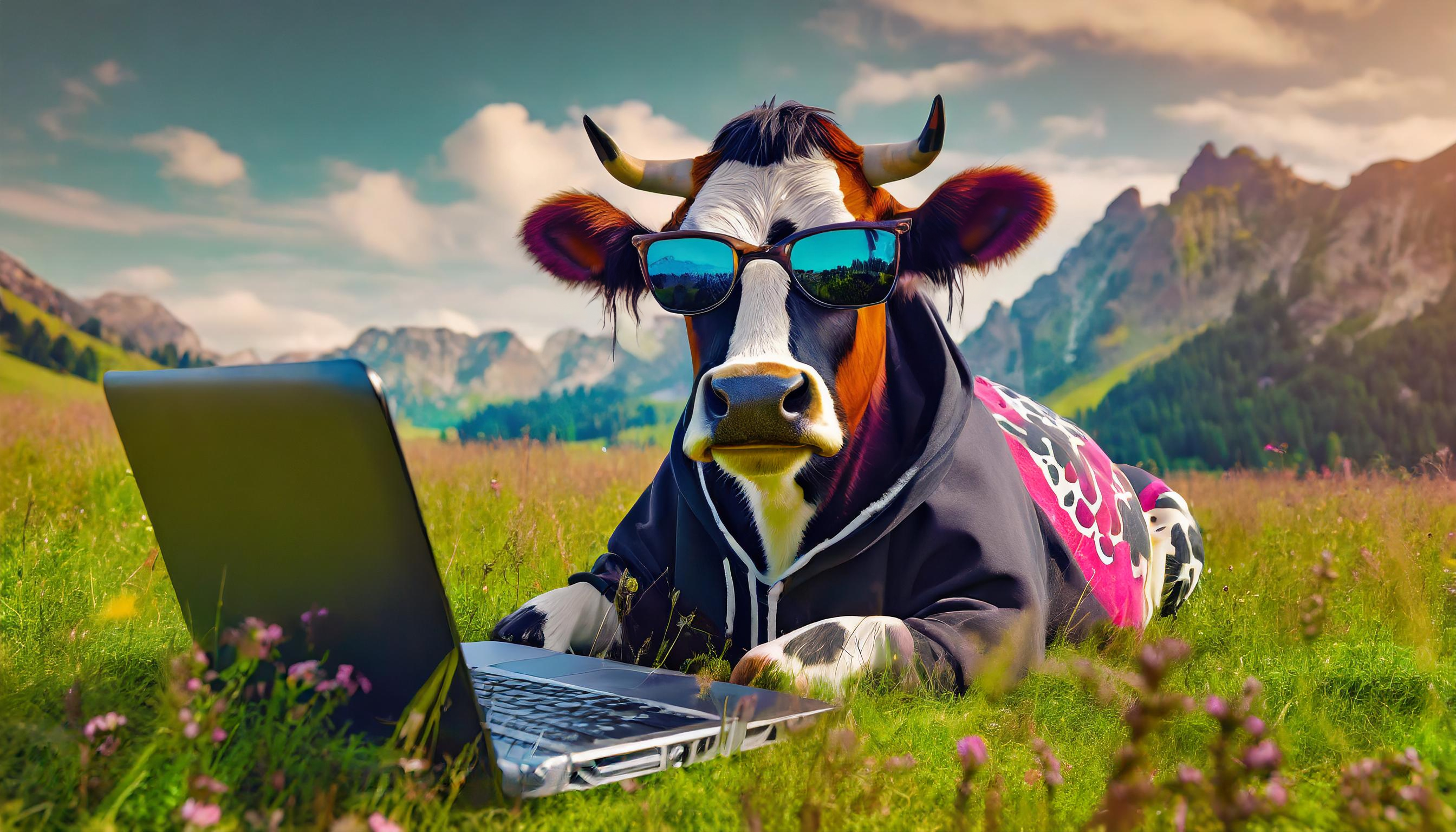 Hacker cow